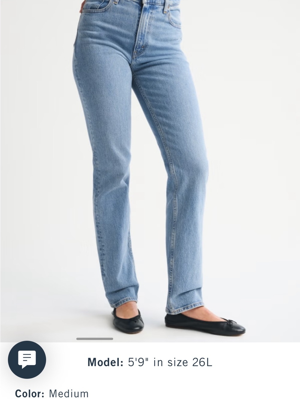 Abercrombie & Fitch 90s straight ultra high rise curve love and long